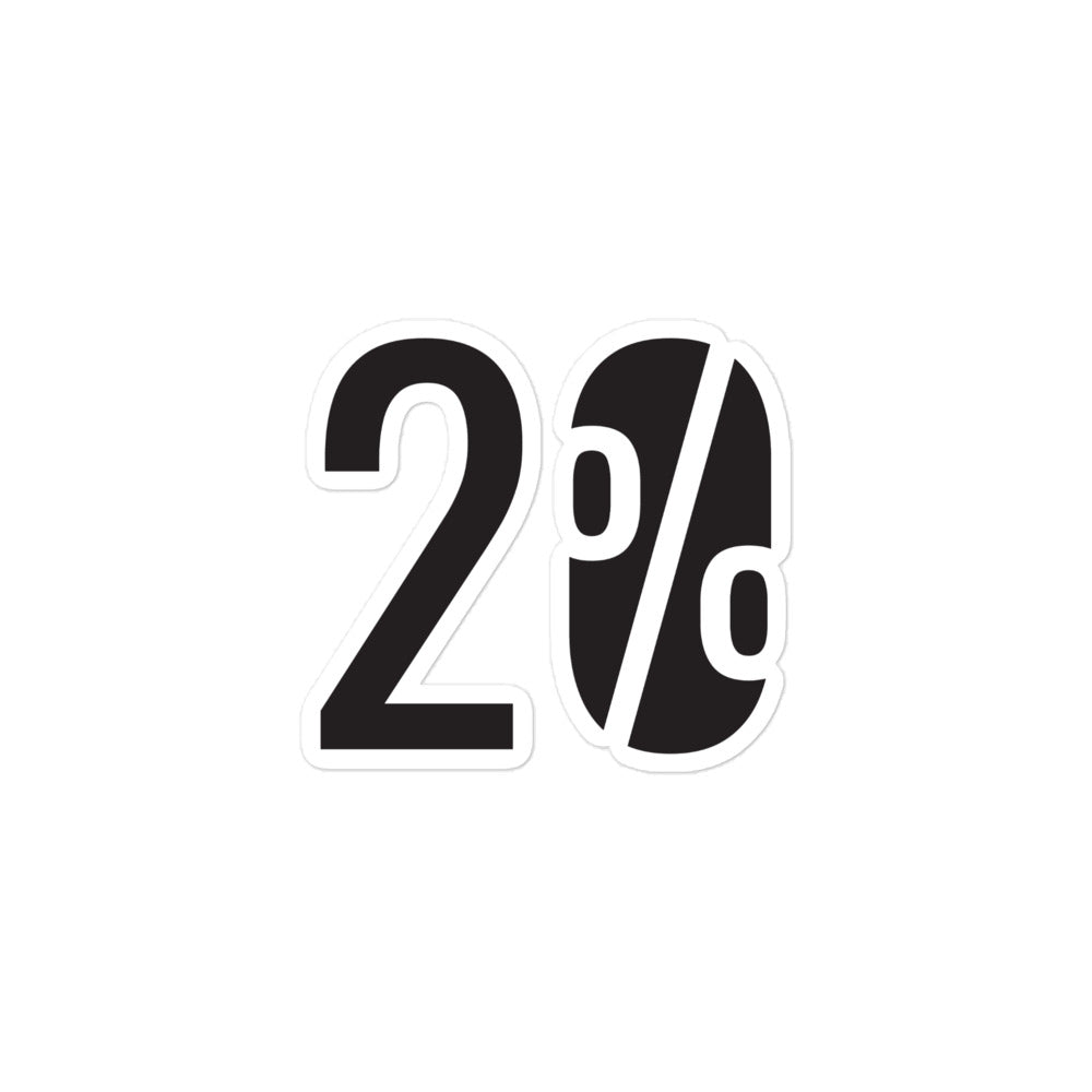 20% Design Bubble-free stickers