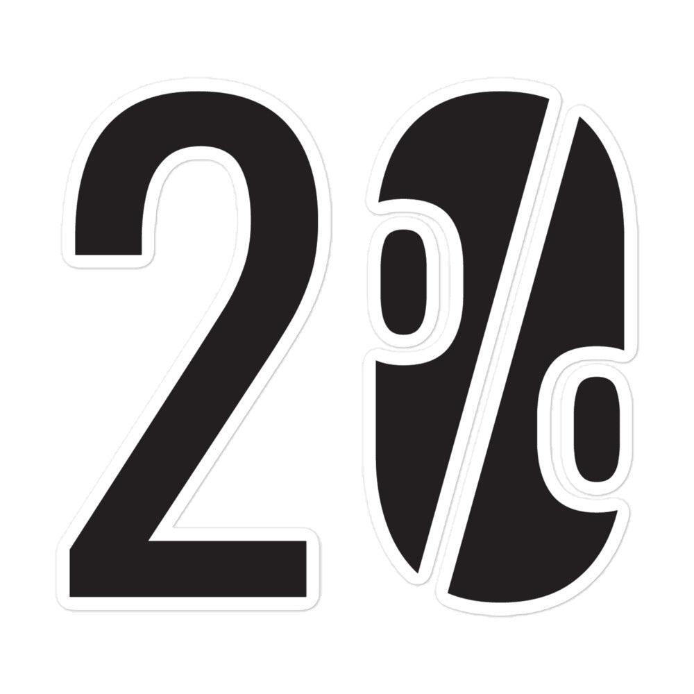 20% Design Bubble-free stickers