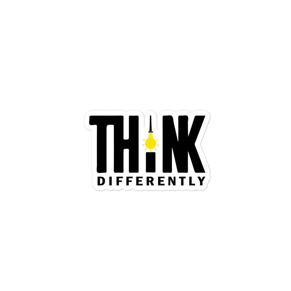 Think Differently Bubble-free stickers