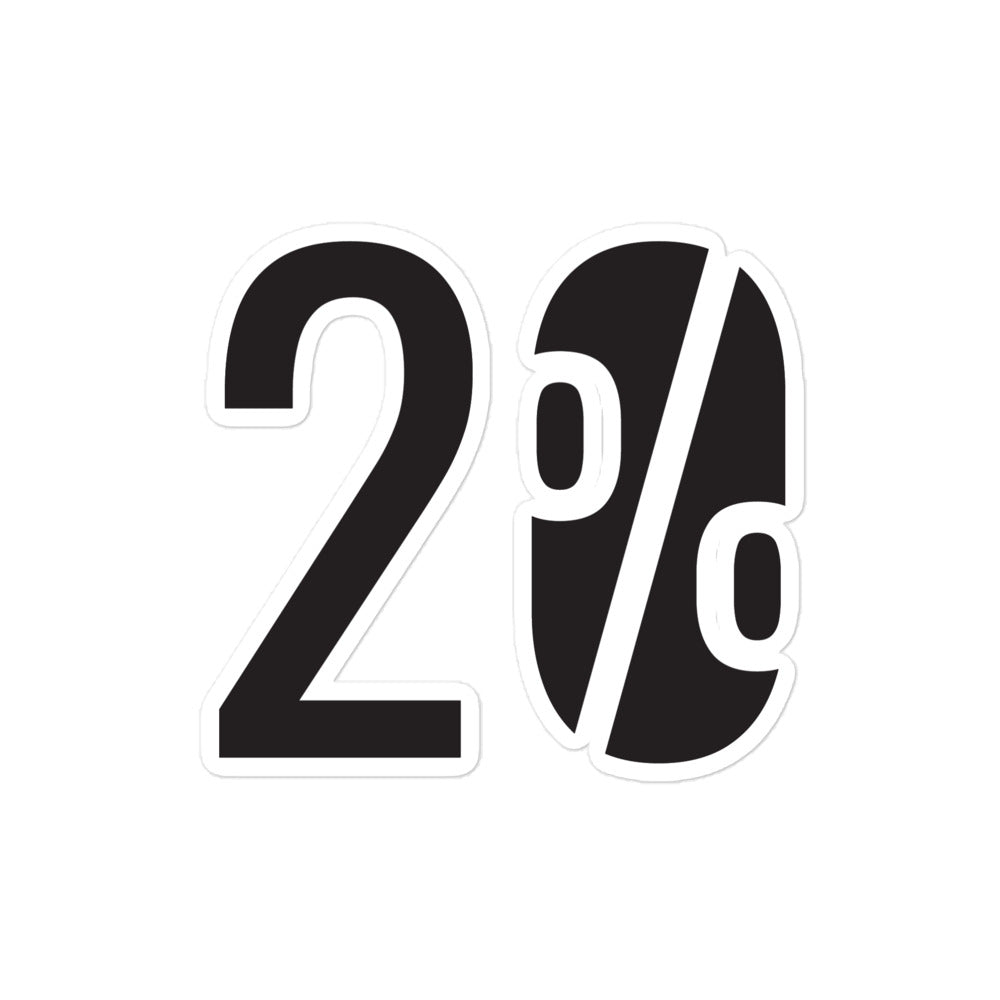 20% Design Bubble-free stickers